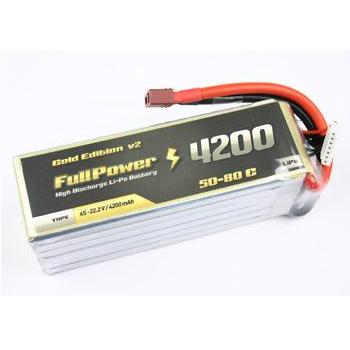 FullPower 6S 22.2V 4200mAh 50C Gold Edition V2 Deans